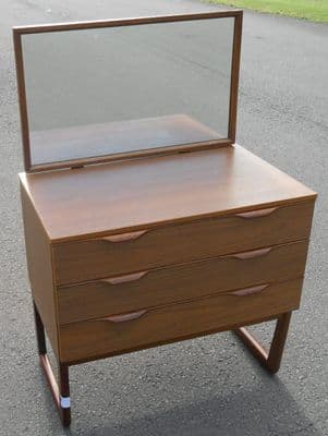 Small Teak Dressing Chest of Drawers
