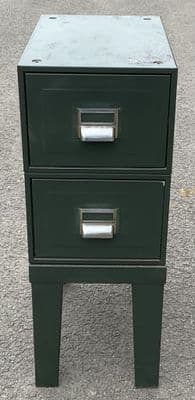 Small Tin File Chest of Drawers
