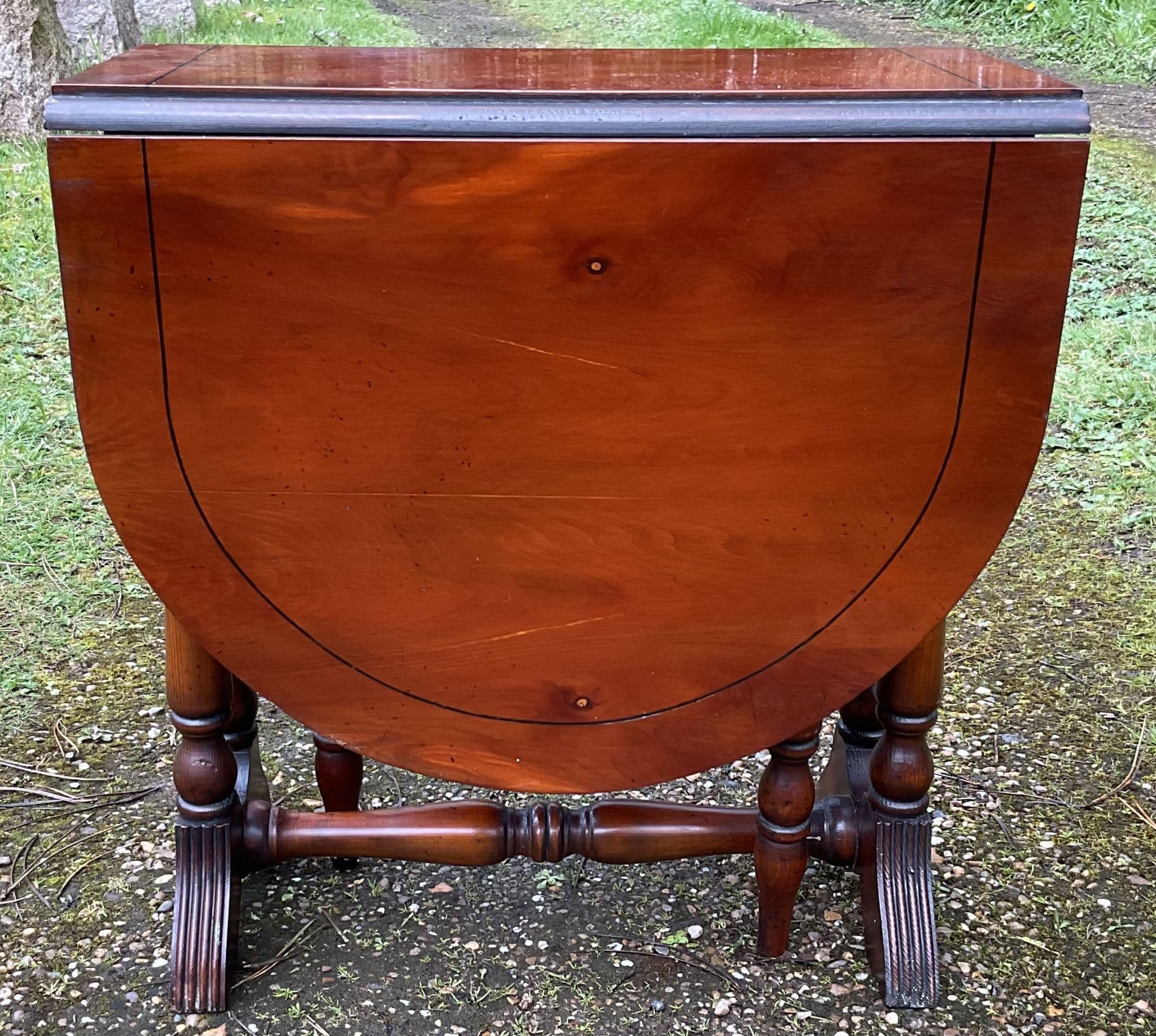 Small Yew Dropleaf Coffee Table