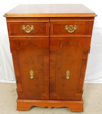 Small Yew Standing Cabinet - SOLD