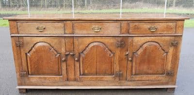 SOLD - Antique Style Oak Sideboard Dresser Base