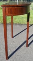 SOLD Bowfront Inlaid Mahogany Console Table