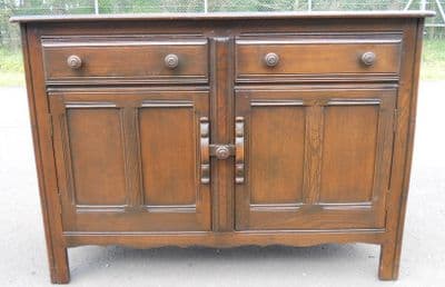 SOLD - Ercol Elm Sideboard Cupboard Base