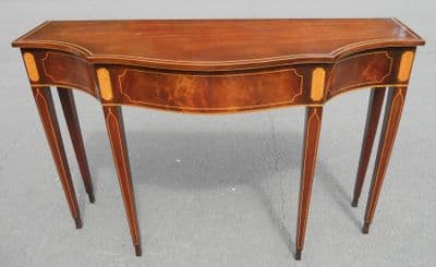 SOLD - Georgian Style Inlaid Mahogany Console Table