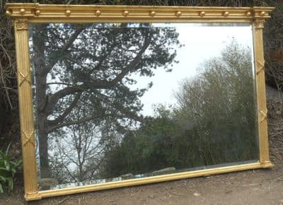 SOLD - Large Regency Style Gilt Overmantel Mirror