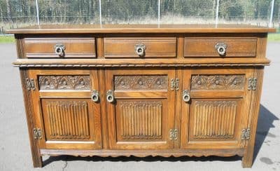 SOLD - Medium Size Oak Dresser Base by Old Charm