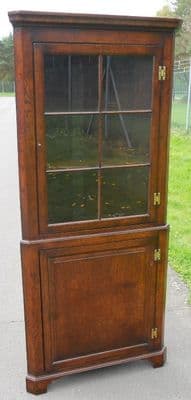 SOLD - Oak Double Corner Cupboard by Titchmarsh & Goodwin