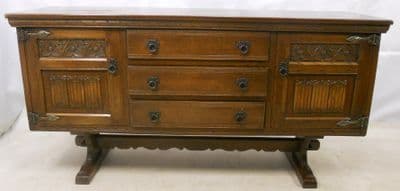 SOLD - Old Charm Oak Sideboard Base