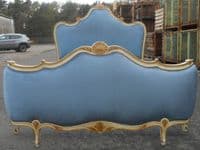 SOLD Ornate Painted Five Foot Double Bed