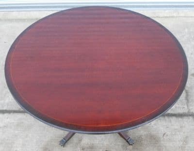 SOLD - Regency Style Circular Mahogany Pedestal Dining Table