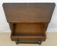 SOLD - Reproduction Oak Side Table in Antique Style