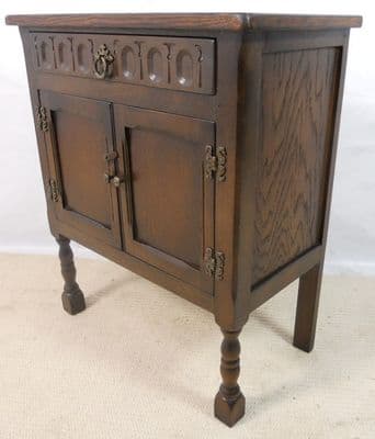 SOLD - Small Dark Cupboard in Antique Style