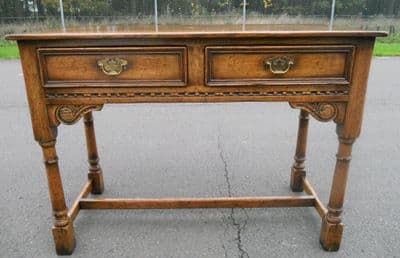 SOLD - Tudor Style Oak Side Table