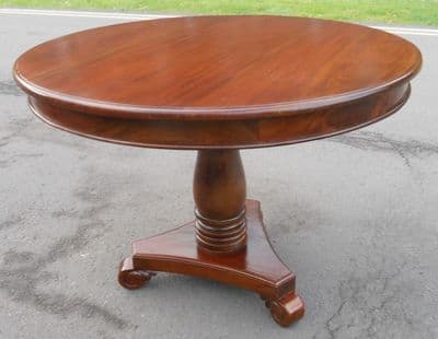 Solid Mahogany Round Breakfast Table