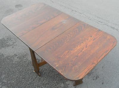 Solid Oak Dropleaf Dining Table