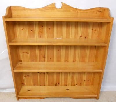 Solid Pine Standing Open Bookshelves
