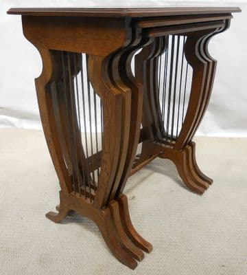 Strongbow Nest of Three Regency Style Mahogany Tables