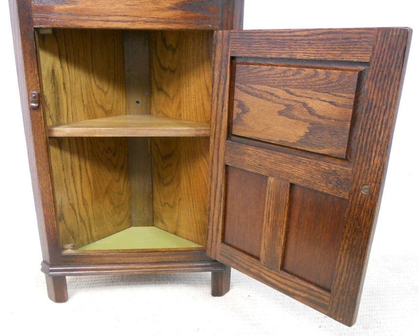 Tall Narrow Oak Corner by Jaycee SOLD