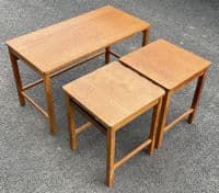 Teak Nest of Three Coffee Tables