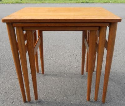 Teak Retro Nest of Three Coffee Tables