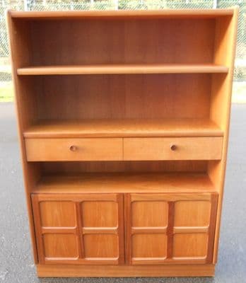 Teak Standing Open Bookcase by Nathan
