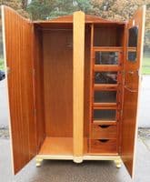 Two Door Maple Wood Elegant Wardrobe