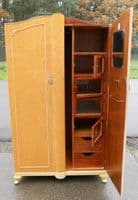 Two Door Maple Wood Elegant Wardrobe