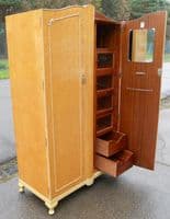 Two Door Maple Wood Elegant Wardrobe