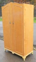Two Door Maple Wood Elegant Wardrobe