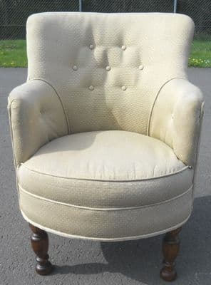 Upholstered Small Tub Armchair