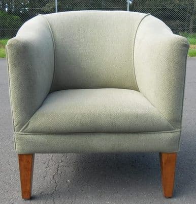 Upholstered Tub Shaped Armchair
