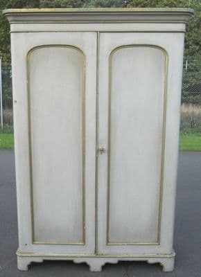 Victorian Painted Two Door Wardrobe