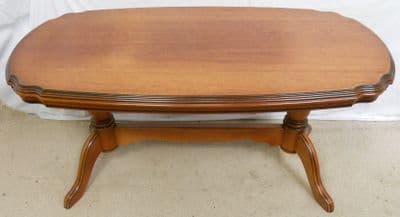 Victorian Style Walnut Long Coffee Table - SOLD