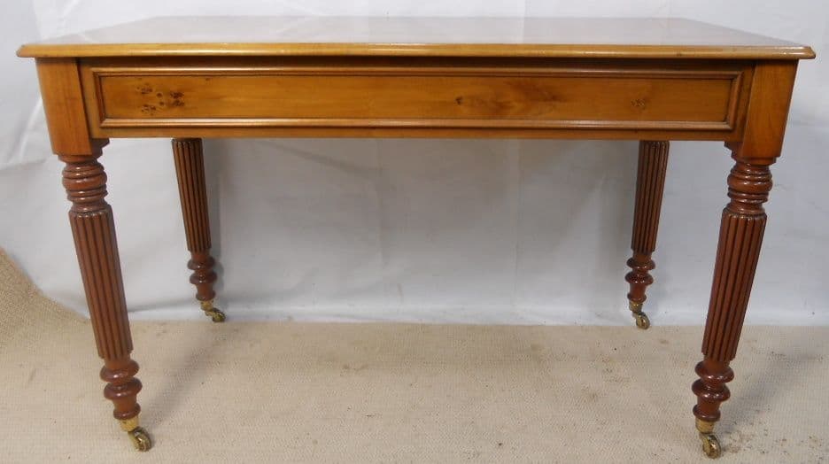 Victorian Style Yew Writing Table
