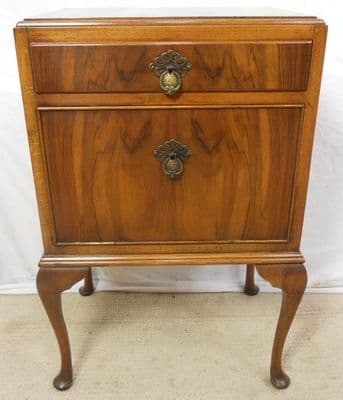 Walnut Bedside Cabinet - SOLD