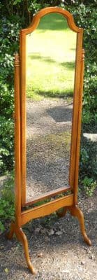 Yew Cheval Dressing Mirror by Bradley