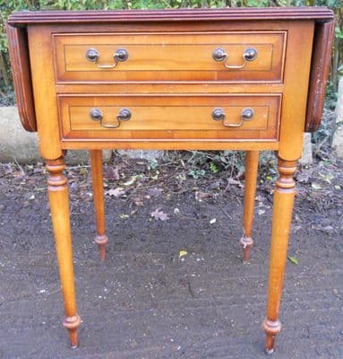 Yew Dropleaf Sofa Table