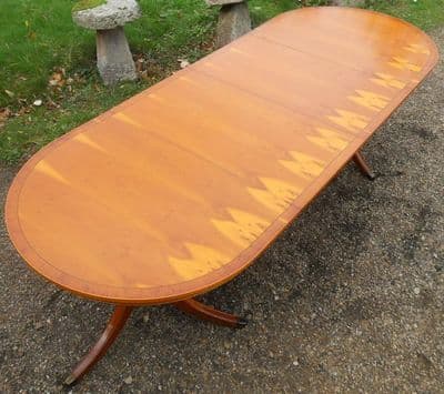 Yew Extending Dining Table Seat Ten