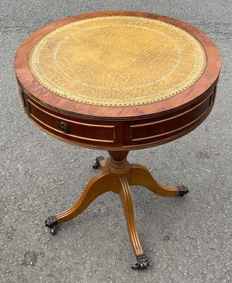 Yew Pedestal Coffee Table by Bradley