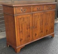 Yew Three Door Sideboard
