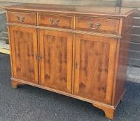 Yew Three Door Sideboard