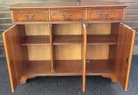 Yew Three Door Sideboard