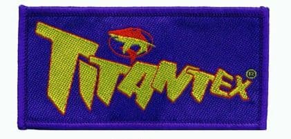 TITAN RETRO TITANTEX Sew on Badge