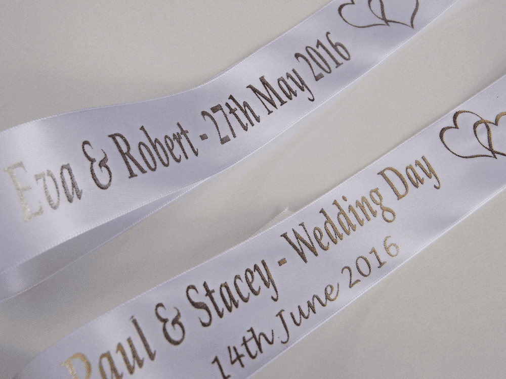 Personalised Wedding Car Ribbon
