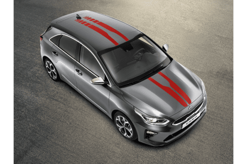 Kia Cee'd (2019-2021) Body Decals (Red)