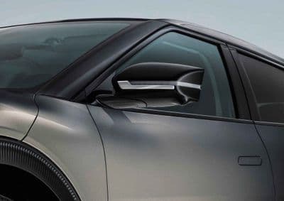 Kia EV6 Door Mirror Trims, Brushed Alu