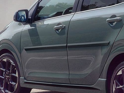 Kia Picanto 2025 Onwards - Side Door Mouldings - Black