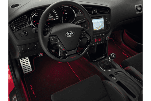 Kia Picanto 5 Door (2011-2014) Red LED Lighting Foot Area