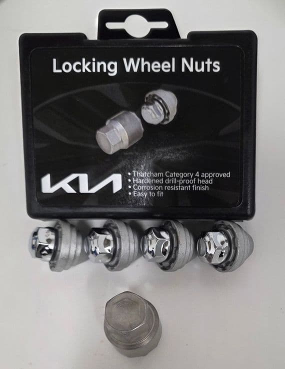 Kia Picanto 5 Door (2017-2020) Locking Wheel Nut Set