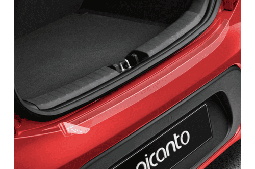 Kia Picanto 5 Door (2017-2020) Rear Bumper Foil (Transparent)
